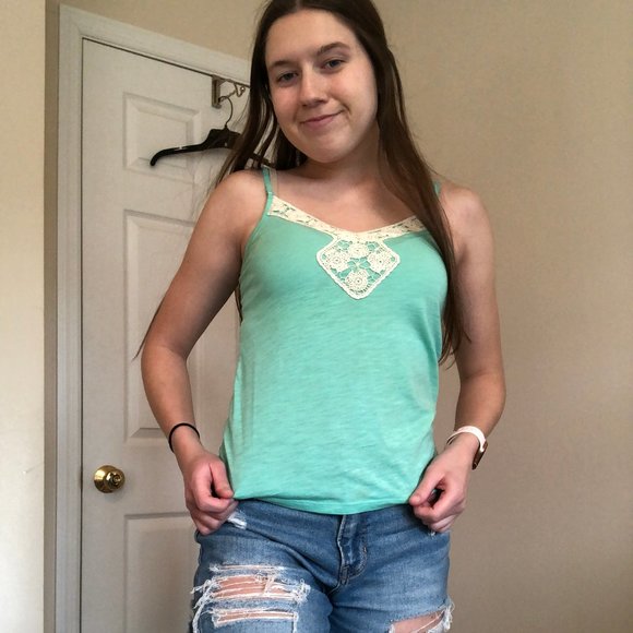 American Eagle Teal Tank Top - Picture 2 of 4